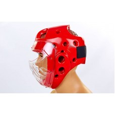 Шлем для тхэквондо с пластиковой маской BO-5490-B DADO