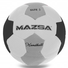 М'яч для гандболу MAZSA Outdoor JMC003-MAZ №3 PU білий-серый