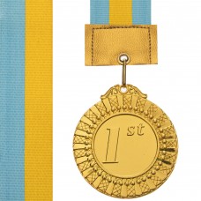 Медаль спортивная с лентой SP-Sport FLASH C-2514 золото