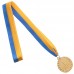 Медаль спортивна зі стрічкою STAR C-2940 золото, срібло, бронза