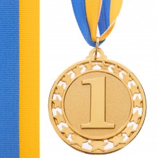 Медаль спортивная с лентой SP-Sport STROKE C-4330 золото, серебро, бронза