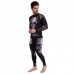 Компрессионные штаны тайтсы для спорта VNM CO-9618 M-2XL черный