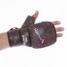Перчатки для смешанных единоборств ММА кожаные HAYABUSA KANPEKI VL-5780 M-XL коричневый