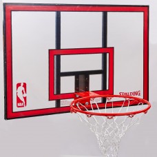 Щит баскетбольный с кольцом и сеткой SPALDING NBA COMBO 79351CN