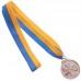 Медаль спортивна зі стрічкою SP-Sport Бокс C-4337 золото, срібло, бронза