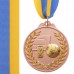 Медаль спортивная с лентой двухцветная SP-Sport Баскетбол C-4849 золото, серебро, бронза