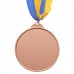 Медаль спортивна зі стрічкою двокольорова SP-Sport Боротьба C-4852 золото, срібло, бронза
