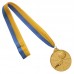 Медаль спортивная с лентой двухцветная SP-Sport Футбол C-4847 золото, серебро, бронза