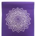 Коврик для йоги Замшевый Record FI-5662-10 размер 1,83мx0,61мx3мм фиолетовый с цветочным принтом