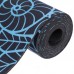 Килимок для йоги Замшевий Record FI-5662-17 розмір 183x61x0,3см синій-чорний з принтом Схід