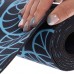 Килимок для йоги Замшевий Record FI-5662-17 розмір 183x61x0,3см синій-чорний з принтом Схід