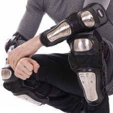 Комплект мотозахисту PROMOTO PM-5 (коліно, гомілка, передпліччя, лікоть) чорний