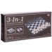 Набір настільних ігор 3 в 1 дорожні на магнітах SP-Sport IG-38810 шахи, шашки, нарди