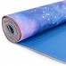 Коврик для йоги и фитнеса замшевый с принтом SP-Planeta FI-6880-3 1,73мx0,61мx3мм темно-синий