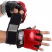 Рукавиці для змішаних єдиноборств MMA шкіряні MATSA ME-2010 M-XL кольори в асортименті