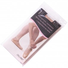 Колготки для танців і хореографії з отвором на стопі Zelart Ballet peach CO-3587P рост 110-165см тілесний-персиковий