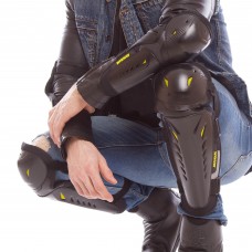 Комплект мотозахисту SP-Sport MS-08 (коліно, гомілка, передпліччя, лікоть) чорний