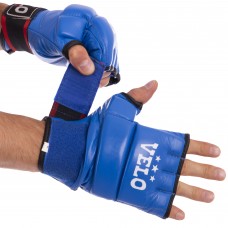 Рукавиці для змішаних єдиноборств MMA шкіряні VELO ULI-4023 S-XL кольори в асортименті