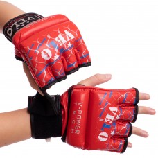 Перчатки для смешанных единоборств MMA кожаные VELO ULI-4032 S-XL цвета в ассортименте