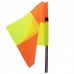 Флаг полотно угловой для поля с клипсой для крепления к штанге SP-Sport C-4597 45x38см оранжевый-желтый