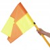 Прапори кутові для поля SP-Sport YT-6000 4шт 1,6м помаранчевий-жовтий