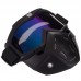 Захисна маска-трансформер SP-Sport MS-6827 колір чорний, лінзи Хамеліон