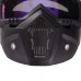 Мотоочки с маской пол-лица SP-Sport MS-6827 цвет черный, линзы Хамелион
