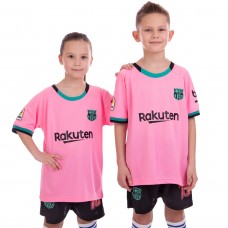 Форма футбольная детская BARCELONA MESSI 10 резервная 2021 SP-Planeta CO-2466 6-14 лет розовый-черный