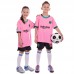 Форма футбольна дитяча BARCELONA MESSI 10 резервна 2021 SP-Planeta CO-2466 6-14 років рожевий-чорний