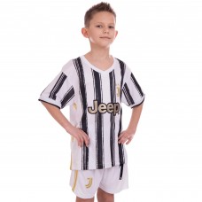 Форма футбольна дитяча JUVENTUS RONALDO 7 домашня 2021 SP-Planeta CO-2 482 6-14 років білий-чорний