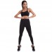 Лосины для фитнеса и йоги Domino 6234 S-XL черный