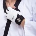 Перчатки для тхэквондо с фиксатором запястья MTO BO-5078-W S-XL белый