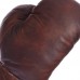 Боксерські рукавиці шкіряні професійні на шнурівці VINTAGE F-0312 8 унцій темно-коричневий