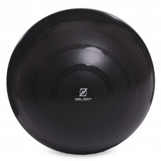 М'яч для фітнесу фітбол сатин Zelart FI-8223 65см черный