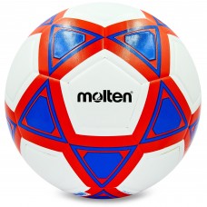 Мяч футбольный MOLTEN F5T1500-BR №5 PU белый-красный
