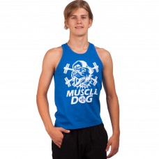 Майка борцовка спортивная мужская MIXSTAR MUSCLE DOG CO-5889 S-XL цвета в ассортименте