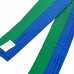 Пояс для кимоно двухцветный SP-Planeta BO-7257 длина-220-280см синий-зеленый