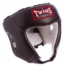 Шлем боксерский открытый кожаный TWINS HGL-8 M-XL цвета в ассортименте