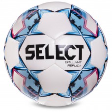 Мяч футбольный SELECT BRILLANT REPLICA NEW №4 белый-голубой