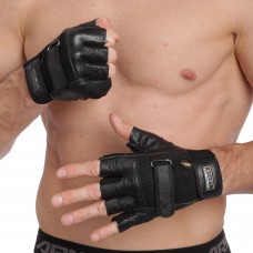Перчатки для кроссфита и воркаута кожаные SPORT WorkOut SP-Sport BC-122 S-L черный
