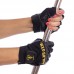 Перчатки для тяжелой атлетики кожаные GOLDS GYM BC-3609 XS-XXL черный