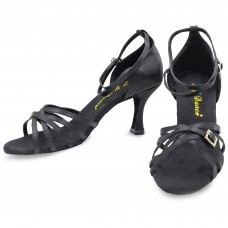 Туфли для латины F-Dance LD2006-BK размер 36-40 черный