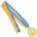 Медаль спортивна зі стрічкою SP-Sport Більярд C-7017 золото, срібло, бронза