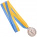Медаль спортивна зі стрічкою SP-Sport Більярд C-7017 золото, срібло, бронза