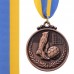 Медаль спортивна зі стрічкою SP-Sport Футбол C-7025 золото, срібло, бронза