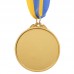 Медаль спортивна зі стрічкою двокольорова SP-Sport Карате C-7026 золото, срібло, бронза