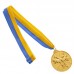 Медаль спортивна зі стрічкою двокольорова SP-Sport Тхеквондо C-7029 золото, срібло, бронза