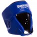 Шлем боксерский открытый с усиленной защитой макушки кожаный BOXER 2029 M-XL цвета в ассортименте