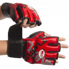 Перчатки для смешанных единоборств MMA кожаные TWINS TW-001 M-XL цвета в ассортименте