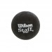 Мяч для сквоша WILSON STAFF SINGLE YEL DOT WRT618300 3шт черный
